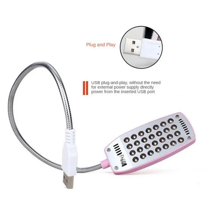 

28 Led Reading Light Nightlight Switch Type Bright Dormitory Book Lamp Usb Book Lighting New In Portable Night Light