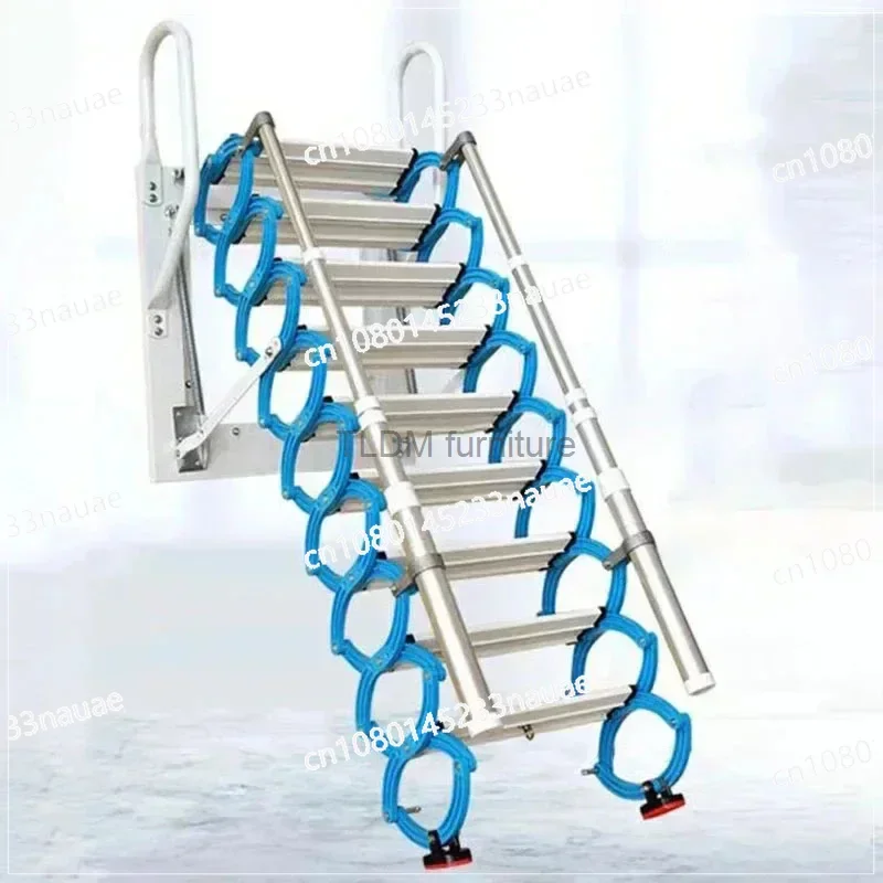 

Home Ladders Attic Retractable Stairs Lifting Indoor and Outdoor Invisible Folding Ladders Simple Stretching Stairs