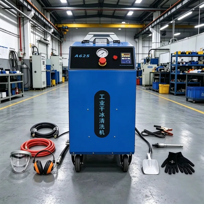 Dry Ice Cleaning Machine for Mobile Industrial Cleaning Portable Dry Ice Blasting Machine CO2 Dry Ice Blaster Fast Degreasing