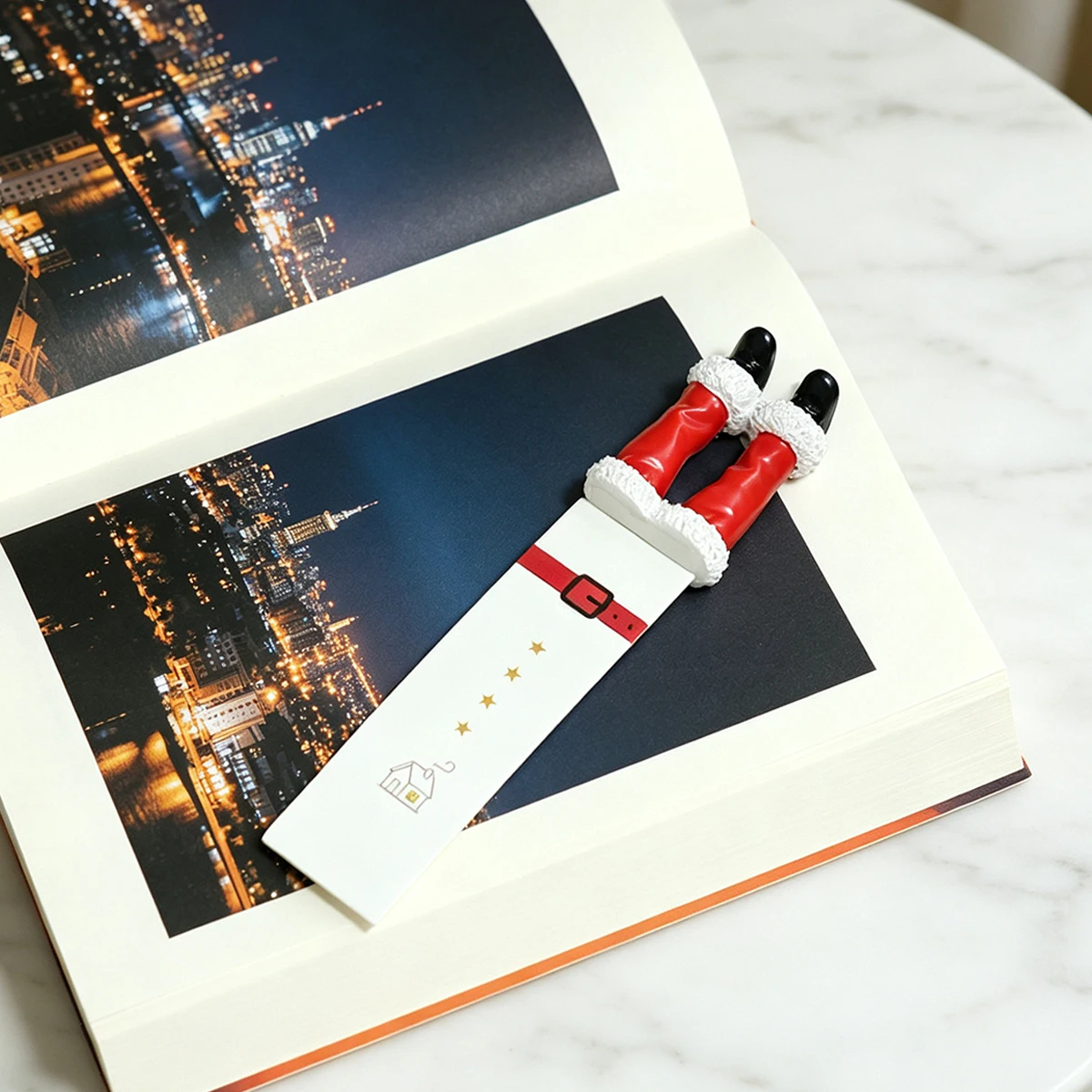 Christmas 3D Boot Bookmark, Re - Stationery Books ulasan dan harga
