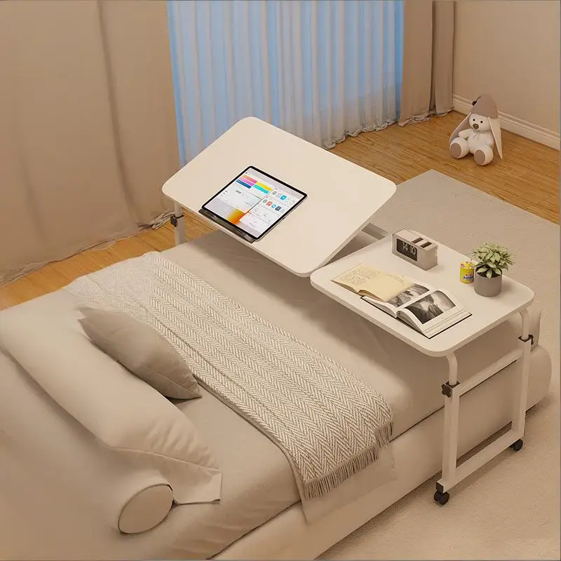 Cross-Bed Table, Movable Desk, Computer Desk, Height-Adjustable Desk, Bedroom Lazy Bed Office Computer Desk, Bed End Table