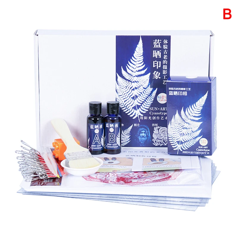 Cyanotyp Set Kalium ferri cyanid Cyanotyp Druck DIY Kit