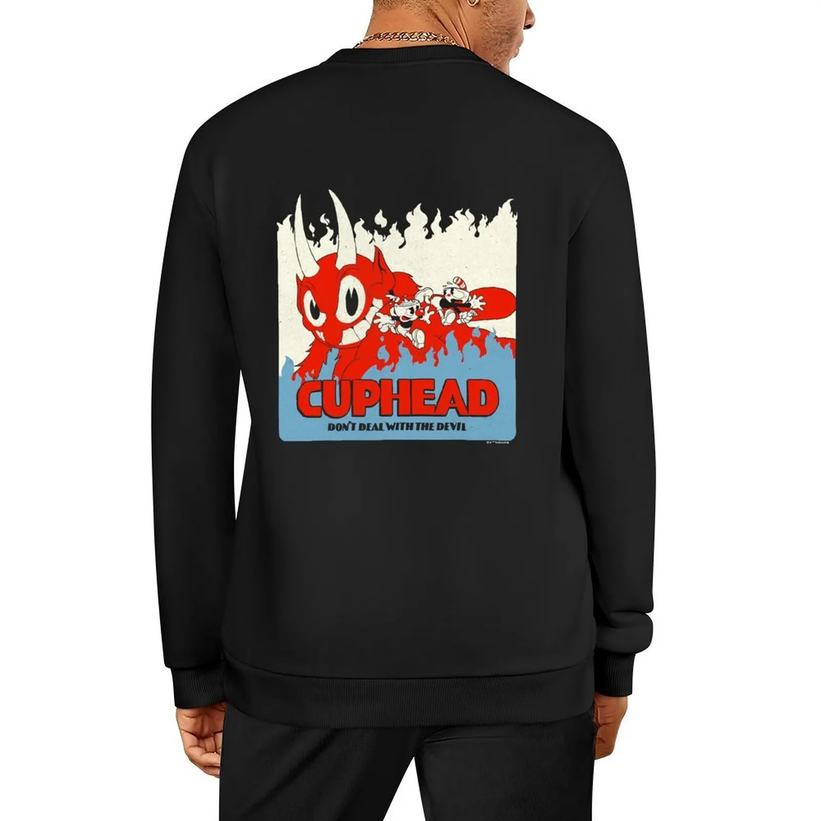 

Cuphead Don't Deal With the Devil Vintage Poster Pullover aesthetic clothing autumn clothes tracksuit sweatshirts