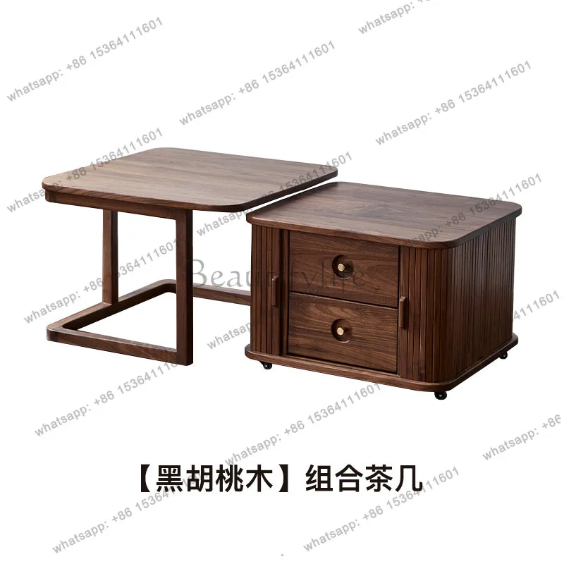 YJ Unquie High Quality Coffee Tables Modern Luxury Wooden Floor Tea Table Hotel Storage Bauhaus Tavolino Da Salotto Furniture Ho