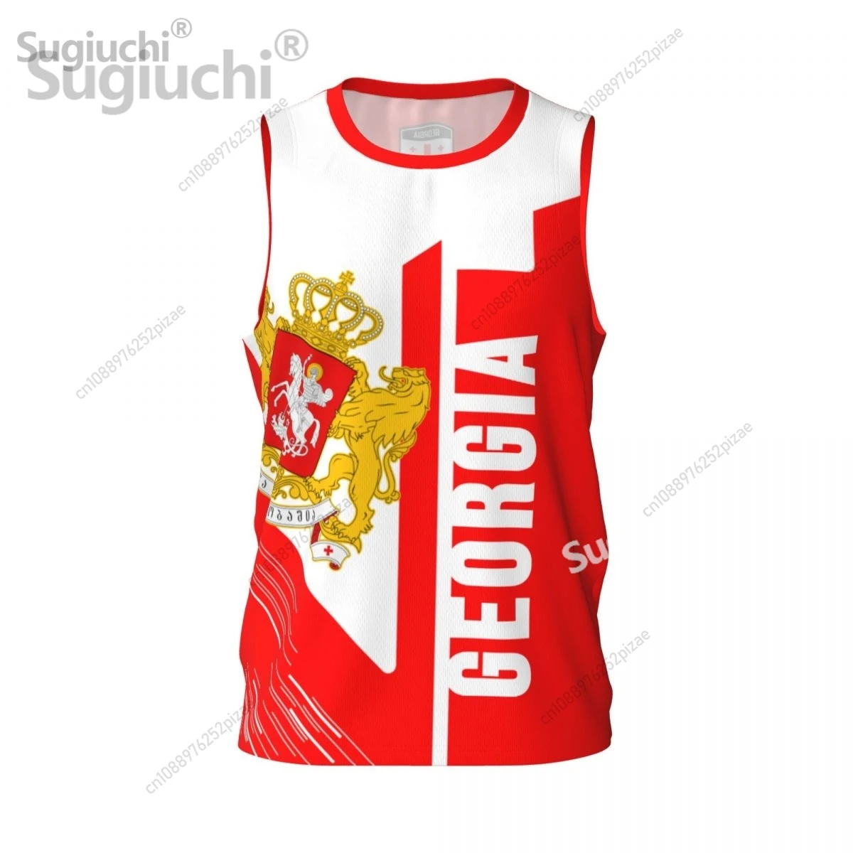 Custom Name Number Georgia 3D Flag Sports T-shirts Men Clothing Breathable For Basketball Running Fitness T shirt