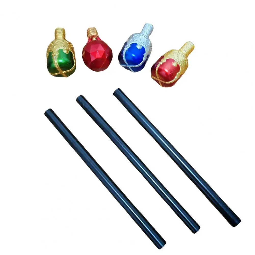 Plastic King Queen Scepter Red/Blue Cosplay Props Princess Cane Halloween Dress Up Performance Hand Wand Gril