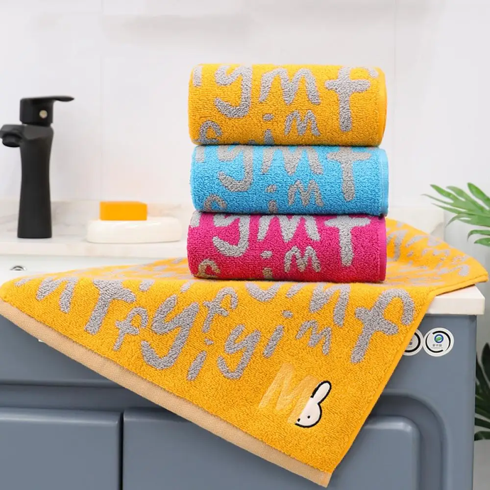 

Miffy Rabbit Towel Anime Cute Cartoon Soft Absorbent Pure Cotton Simple Creative Girl Wash Face Hand Towel Korean Home Gift