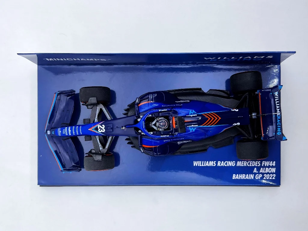 Minichamps 1:43 F1 Willimas FW44 Albon 2022 Bahrain Simulation Limited Edition Resin Metal Static Car Model Toy Gift