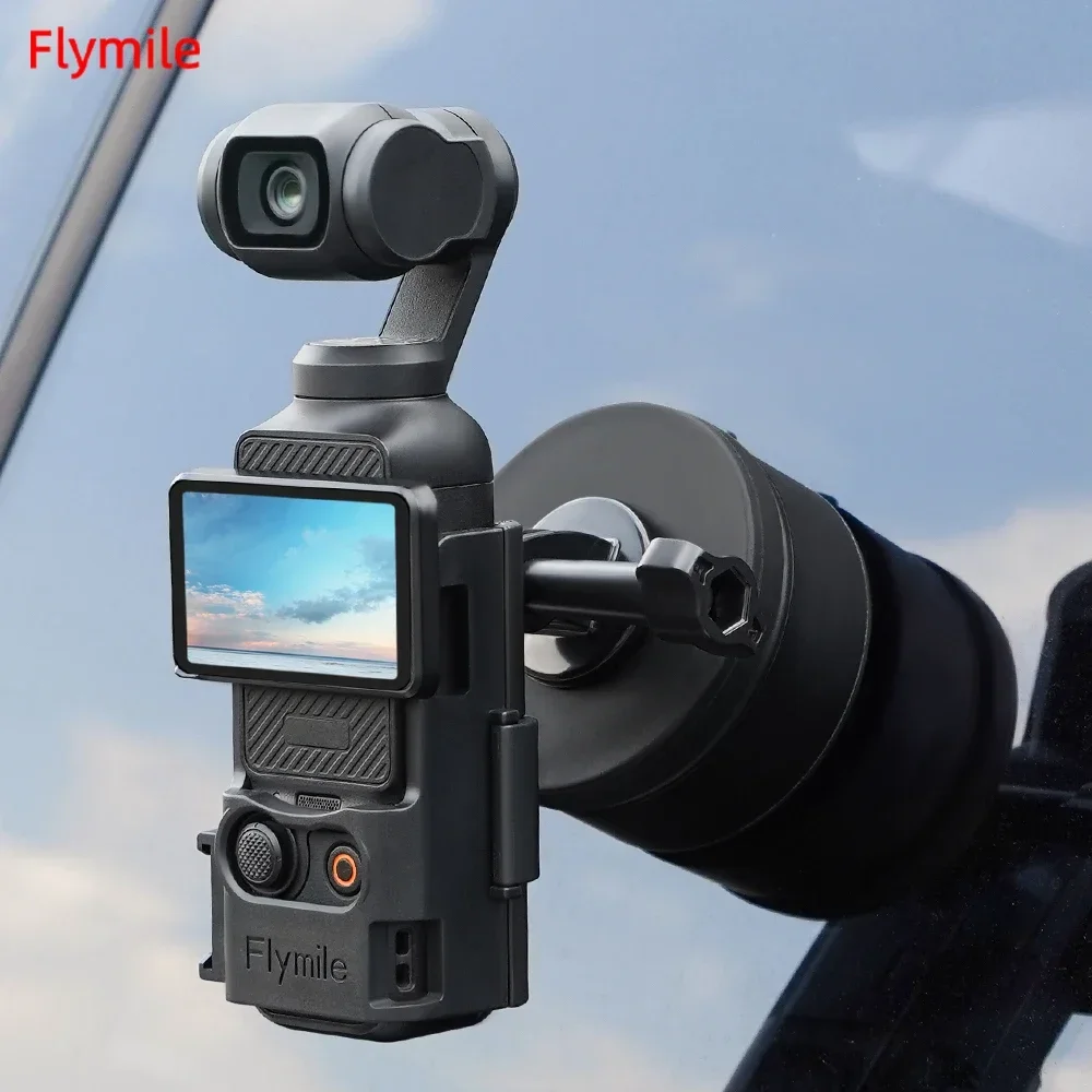 

Flymile Car Mount for DJI Pocket 3 Magnetic Vacuum Adsorption Ultra Stable Suction Cup Bracket Camera Photography Live Stream