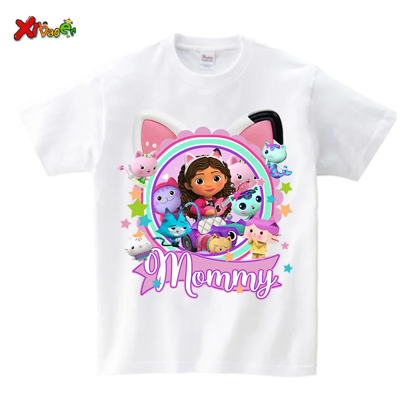 Girls Birthday Tshirt Party Matching Family Outfits TShirts Kids Party Custom Name Clothes Family Look Mom and Daughter Matching