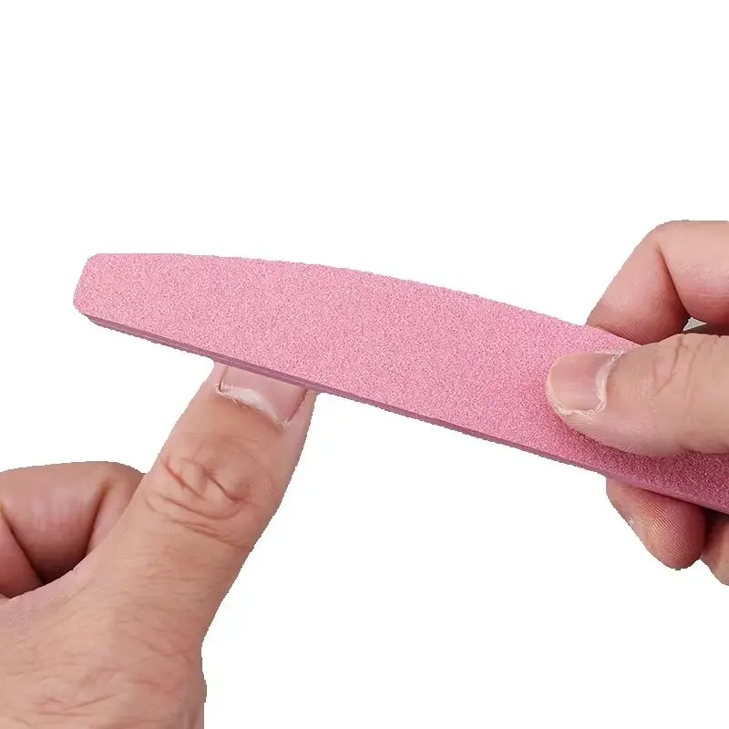 2/5/10PCS Professional Double-sided Nail File Block Colorful Sponge Nail Polish Buffing Sanding Buffer Strip Polishing Pedicure