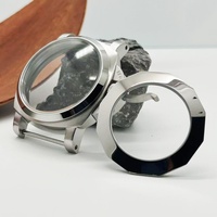 44mm 1950 Matte Stainless Steel Case Mineral Glass Suitable for ETA6497 ST6498 Seagull ST3600 ST3620 Mechanical Movement No Logo