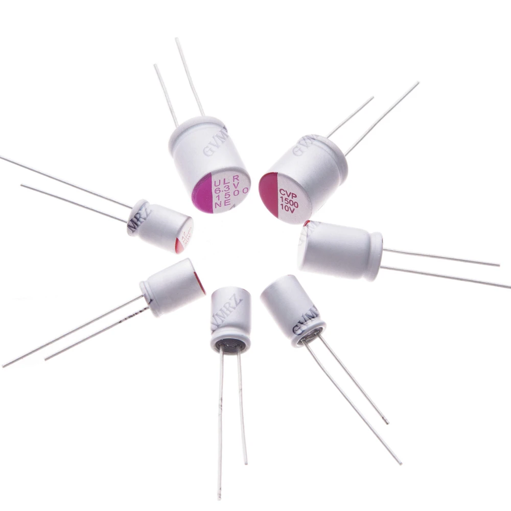 5PCS/10PCS 6.3V 10V 16V 25V 470uF 1500UF Capacitance 820UF 680UF DIP Solid Electrolytic Capacitor  35V 50V 47uF 100uF 220uF