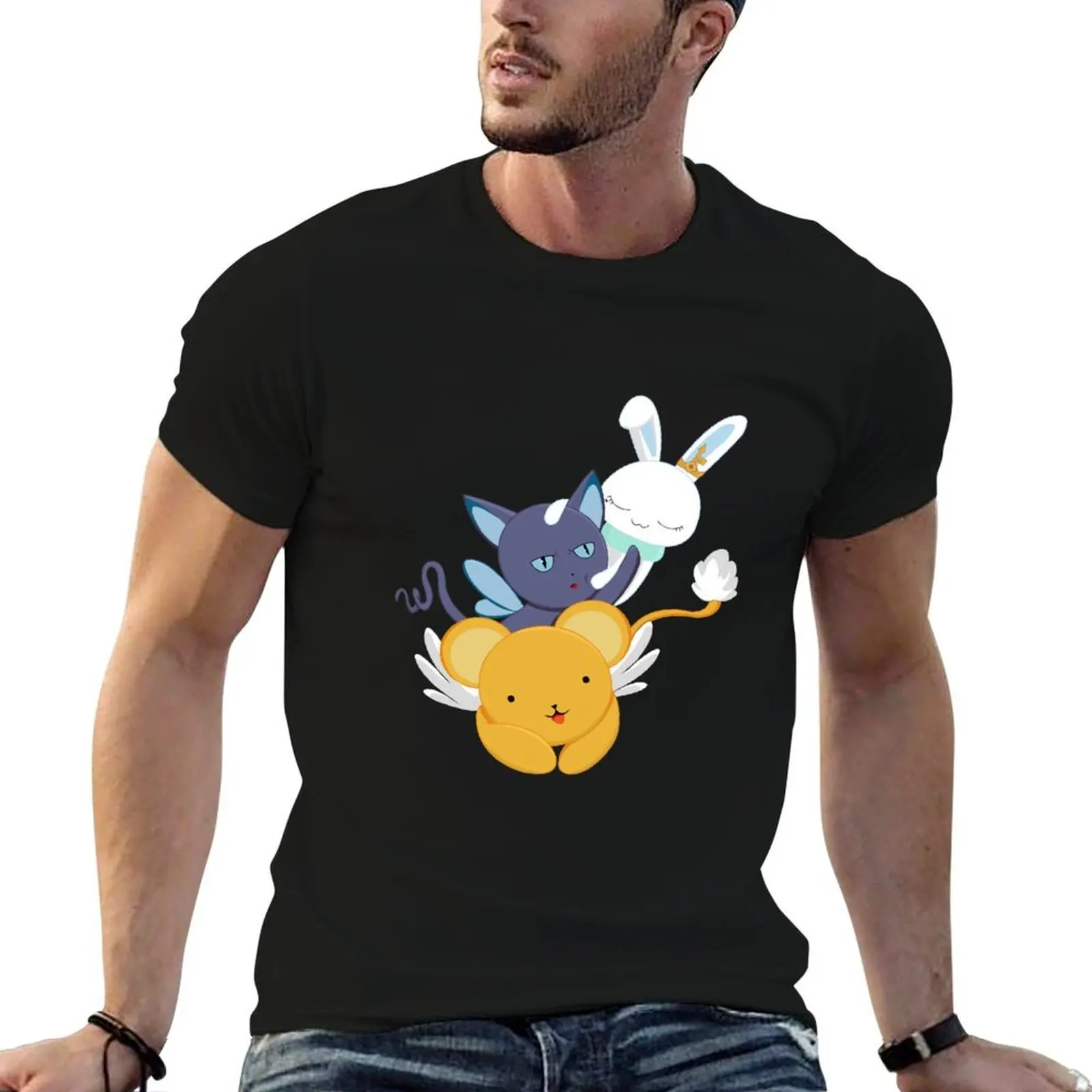 Momo t Camisetas hombre t oversize 100% Spinel Kero, anime camisetas camisas 100% y algodón algodón