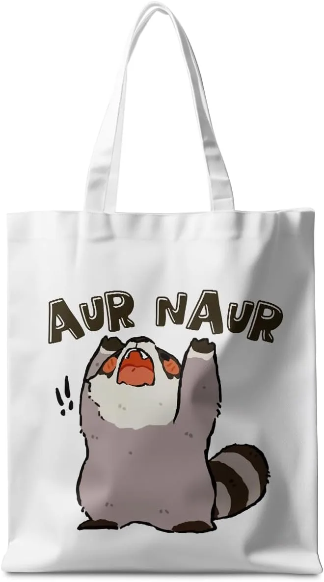 

Funny Raccoon Canvas Tote Bag Cute Frogs Western Stuff Raccoon Frog Gifts for Women Friend Reusable Grocery Bags for Camping