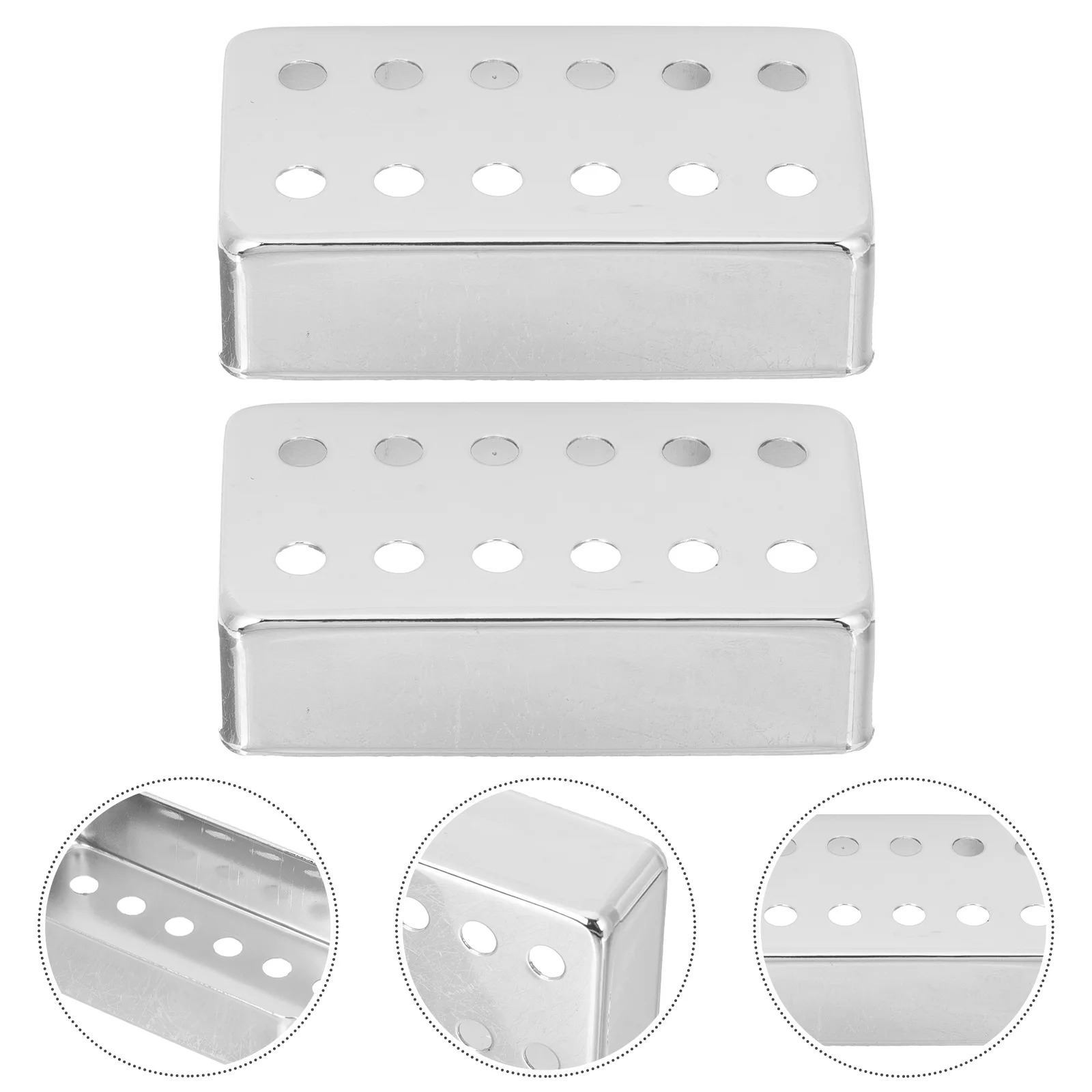 

2 Pcs Electric Guitar Copper Cover Pickup Cap Covers Protector Replacement Accessories Protective for Part