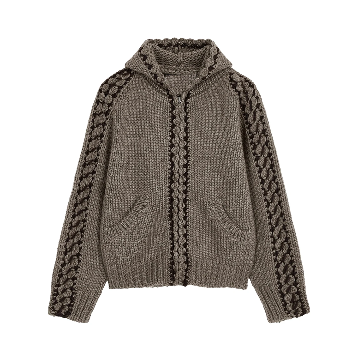 

NIGO Men's Beige Comfort Fit Ideal For Autumn Winter Casual Gatherings Daily Wear Stylish Outings #NIGO9576Z