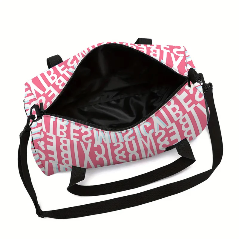 حقيبة أمتعة ذات سعة كبيرة باللون الوردي بتصميم حروف إنجليزية للأولاد والبنات، أفضل الهدايا، حقيبة سفر كرتونية ثلاثية الأبعاد للأطفال