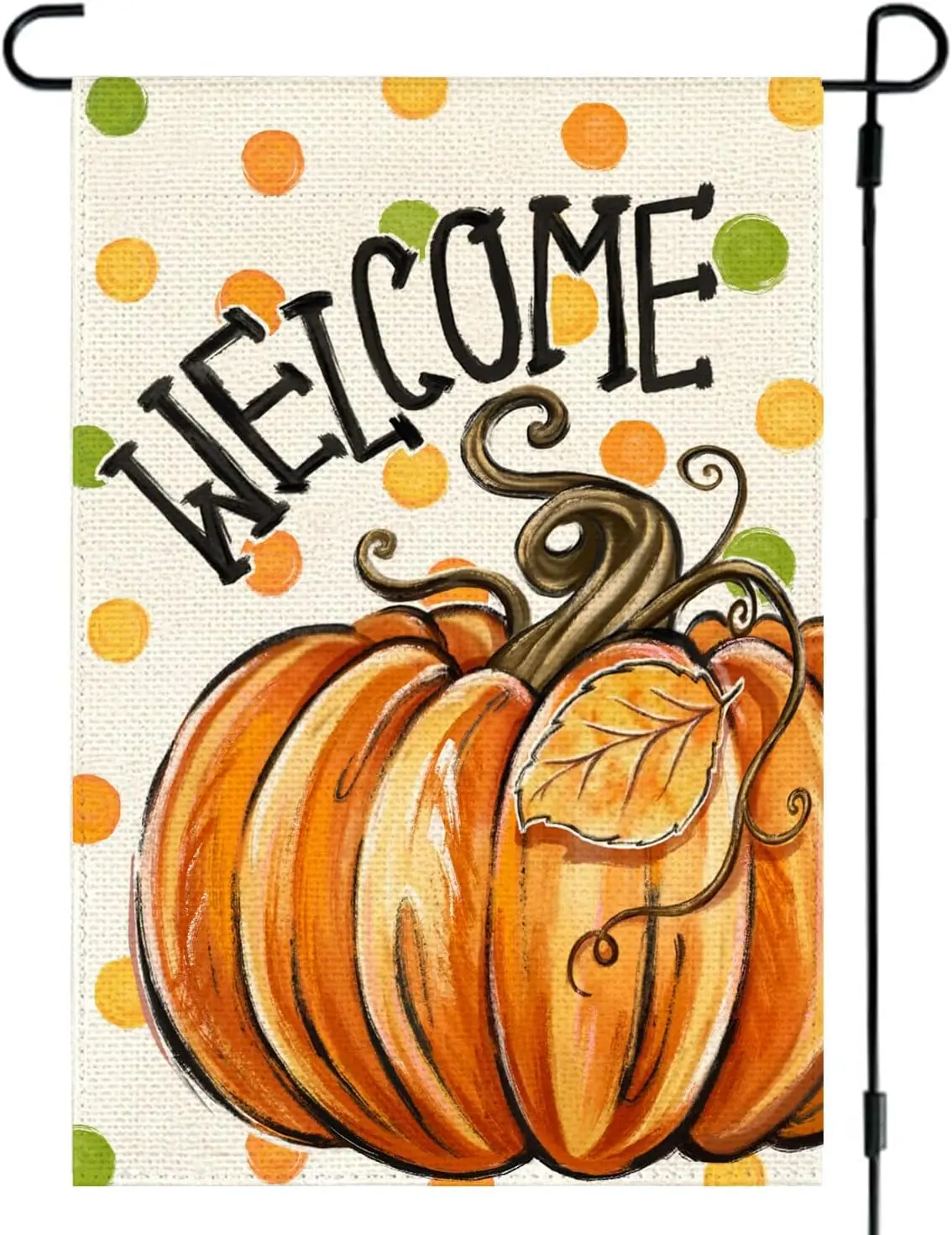 Fall Welcome Pumpkin Garden Porch Flag Decor 12