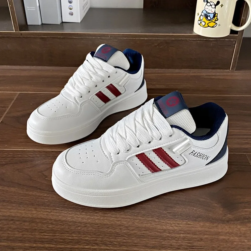 

Поп-дизайн, спортивная обувь для женщин 2024, осень и зима, новые повседневные толстые женские кроссовки, белые туфли одного цвета, размер 35-40