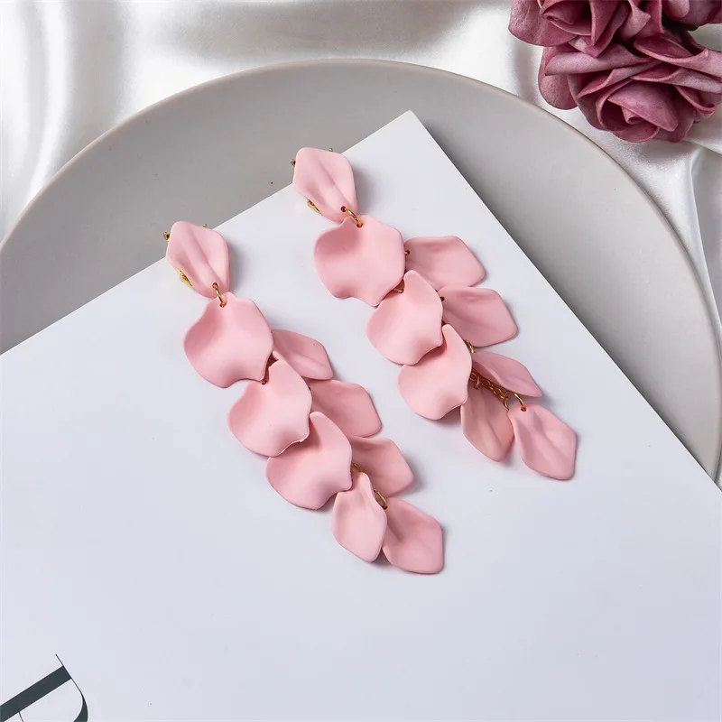 Fashion women Clip on Earrings Jewelry Exquisite Acrylic Oorbellen Clips Luxury Women\'s Prom Party Earrings
