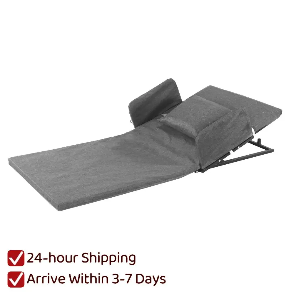 

Adjustable Angle Beds Rest with Guardrails 2-80° Sit-Up Back Rest Chair Load Max 330 Lbs for Sleeping Reading Relaxing