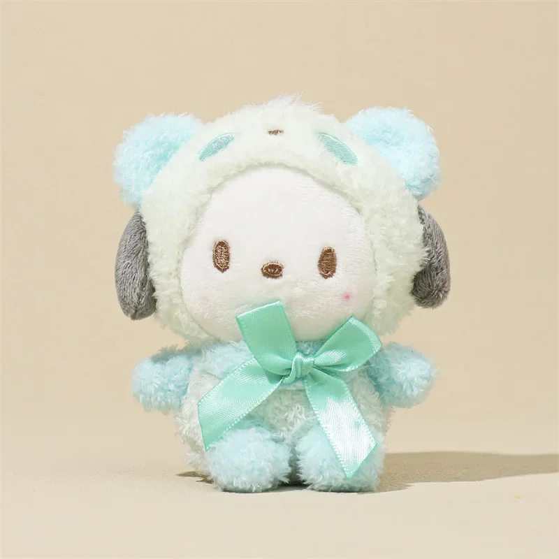 Kawaii Sanrio Keychain Plush Doll Keyring Hello Kitty Plushie Cinnamoroll KeyChains Bag Pendant Toy Gift for Girls