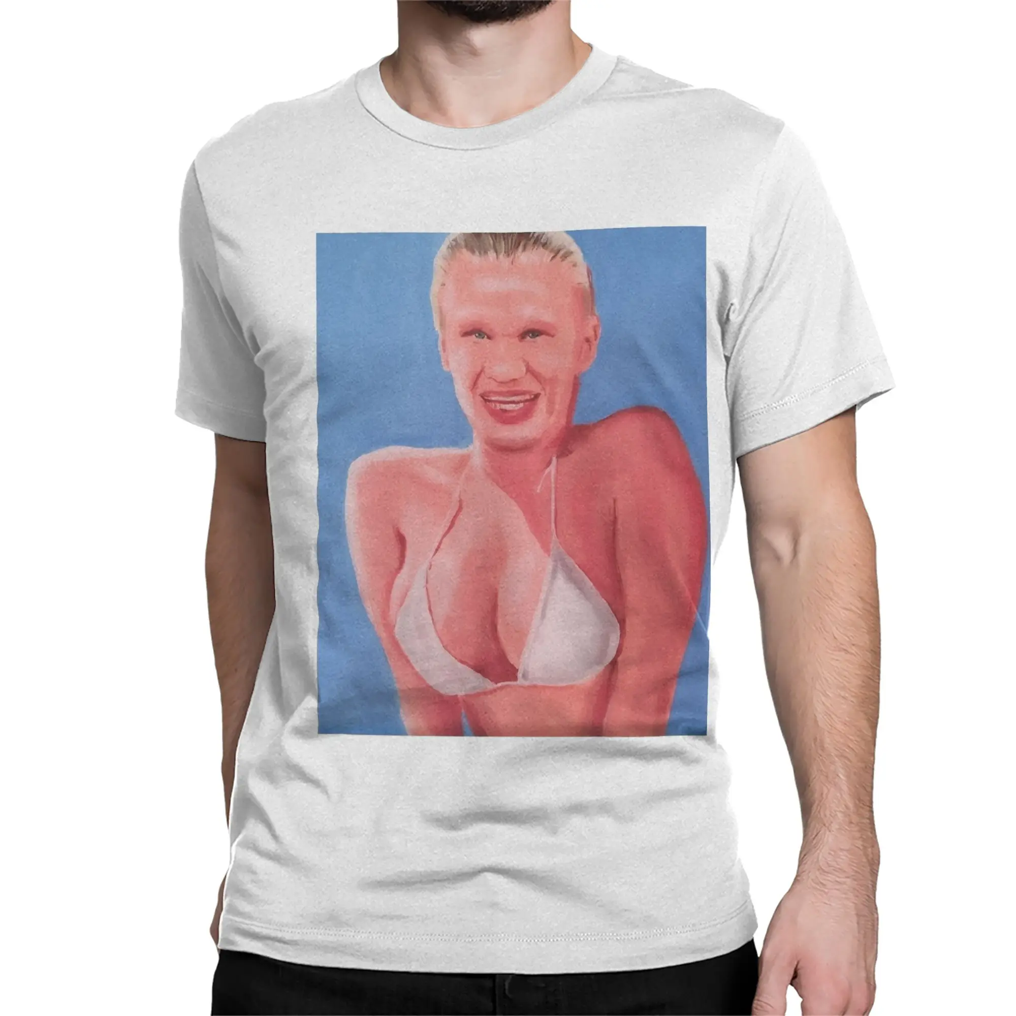 Men Women's Haaland Aphex Twin Punk Gothic 90s T Shirts Aphex Twin Cotton Clothes O Neck Tee Shirt Plus Size T-Shirts
