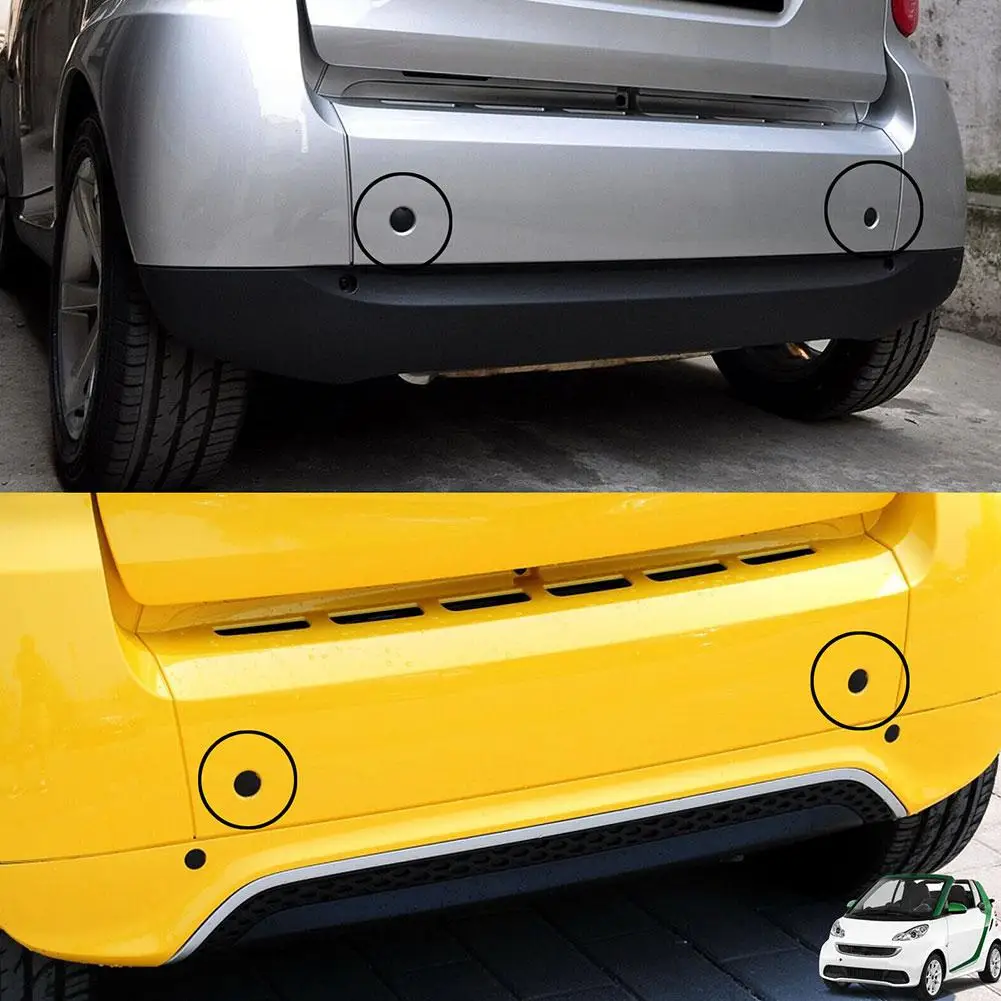 Car Front Rear Bumper Tow Hook Eye Coupler Trailer Cover Cap Plug A4518150122; 4518850122C22A For Smart Fortwo W451 2007-20 C2N8 view 3