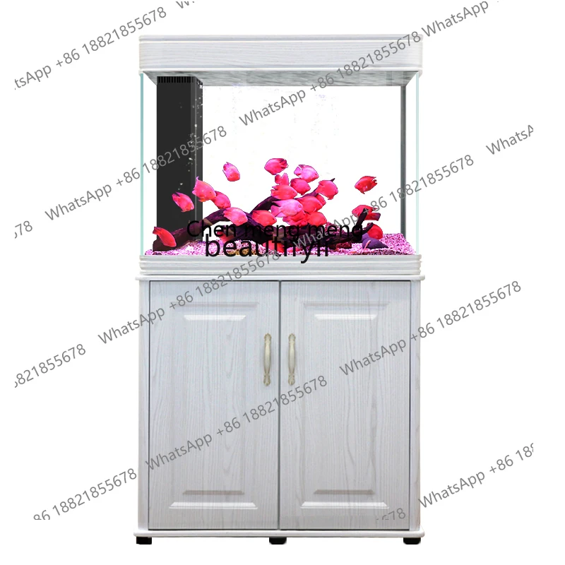 X Fish Tank Living Room Floor Large Household Aquarium Upper Filter Integrated Screen Ecological Bottom Filter Tank   Fish Tank