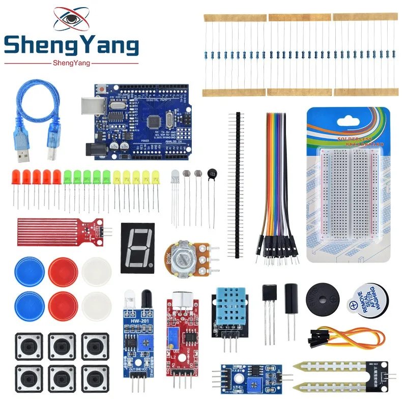 Imagem -03 - Tzt-basic Starter Kit para Arduino Uno Grupo r3 Kit Faça Você Mesmo r3 Board Breadboard Mais Retail Box