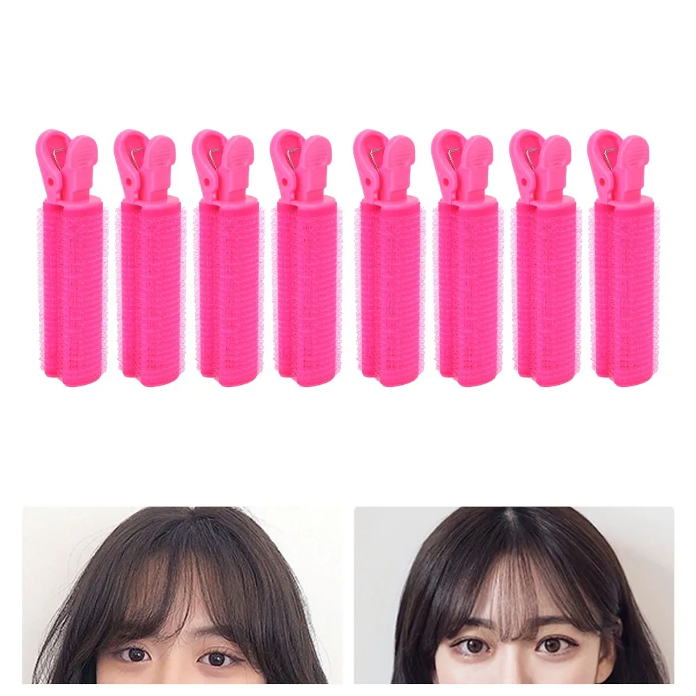 8pcs Instant Fluffy Hair Root Clip Adhesive Design Fast Styling Self Adhesive Hair Roller Durable Portable Hair Volumizing Clip