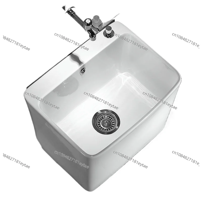 Ceramic Floor Mop Basin for Balcony Bathroom Home