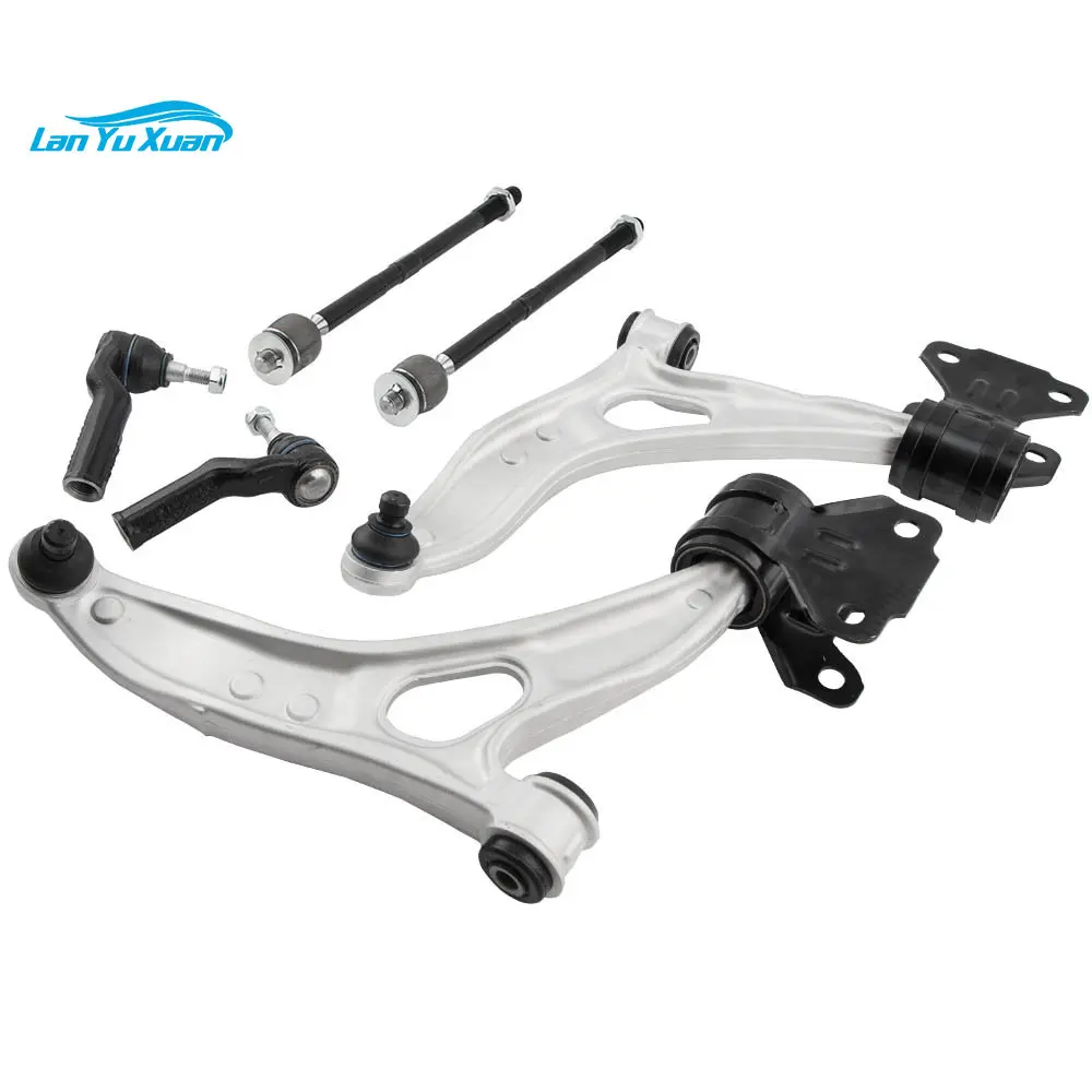 Steering Suspension Kits Control Arms w/Ball Joints Tie Rods End For Ford C-Max