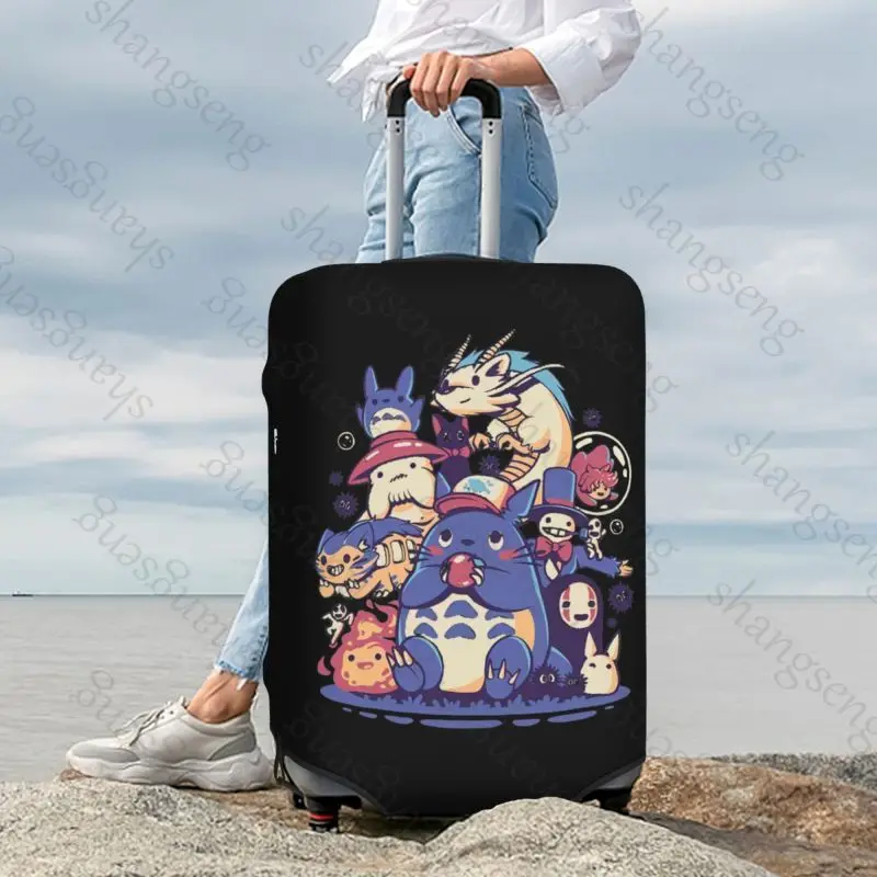 Japan anime Printed Painting Thicken Luggage Cover Elasticity Trolley dust cover Suitcase Protection Suitcase Case