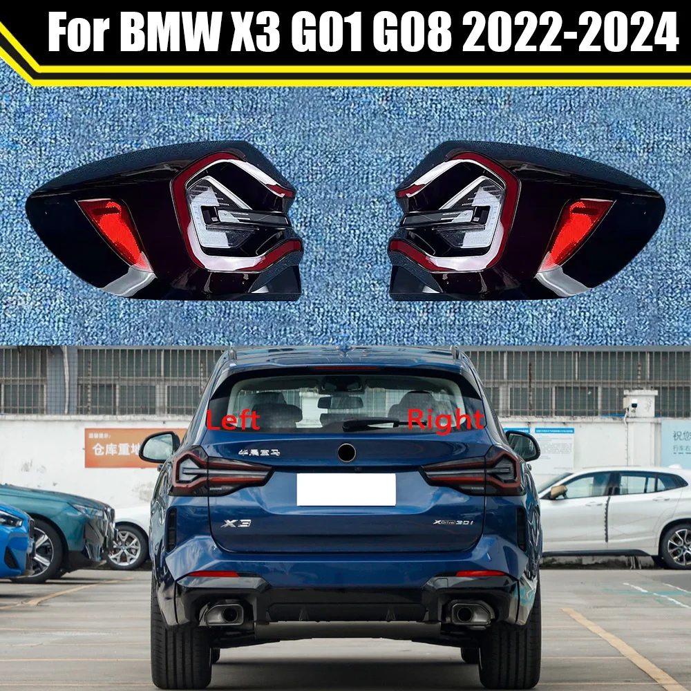 

Auto Light Caps For BMW X3 G01 G08 2022 2023 2024 Car Taillight Cover Taillamp Shell Lampcover Lampshade Rear Lamp Lens Case