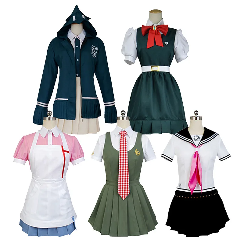 Game Chiaki Nanami Cosplay Costume Mioda Ibuki JK School Uniform Sonia Koizumi Role Play Oufit For Hallowmas Carnival