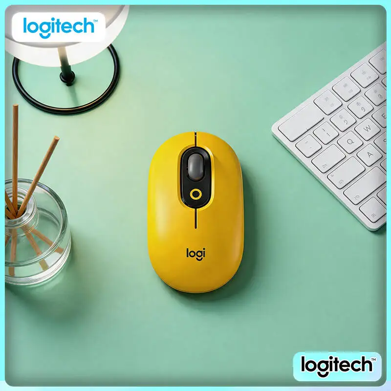 

Quiet Click Logitech M350 POP Mouse Dual Connectivity 10m Stable Range Ergonomic Shape for Student Dorm Study and Project