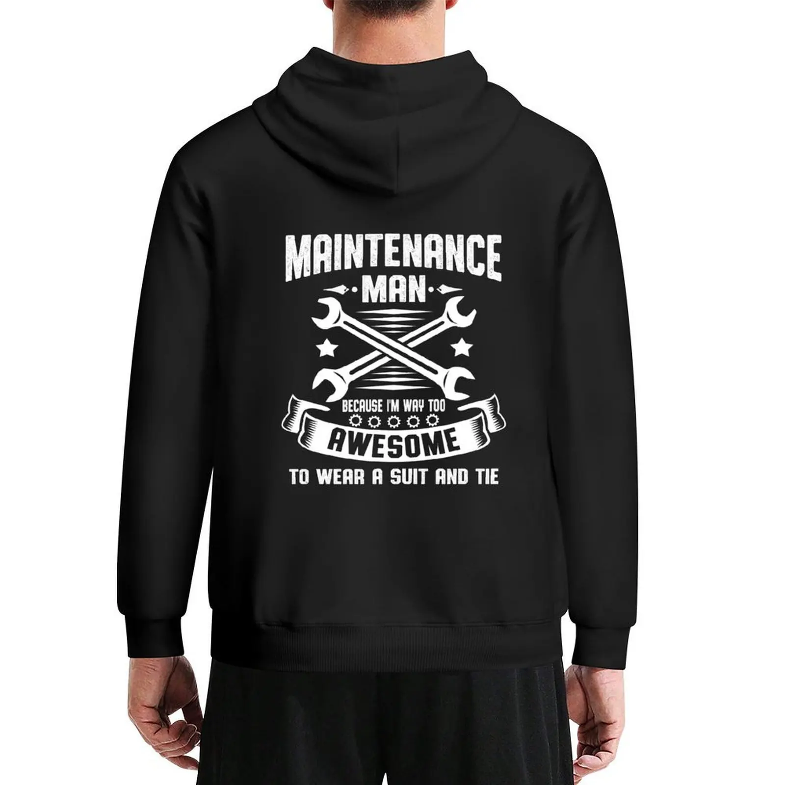 

Maintenance Man vintage Hoodie graphic t shirts men winter clothes autumn clothes men's coat big size hoodie