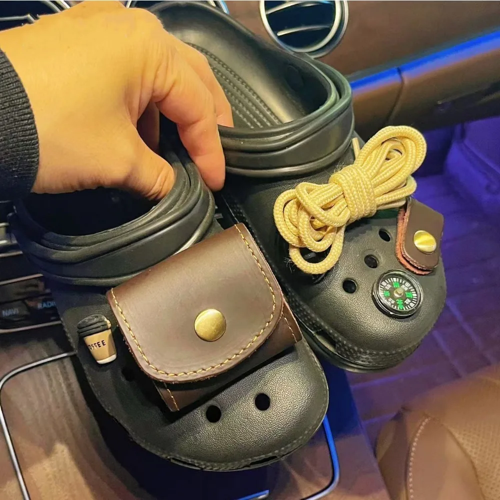 Creative Cute Men's Camping Style Hole Shoe Charms Decorations Fun Cartoon Bag Compass Shoes Buckle DIY 3D Hole Shoe Accessories image 4