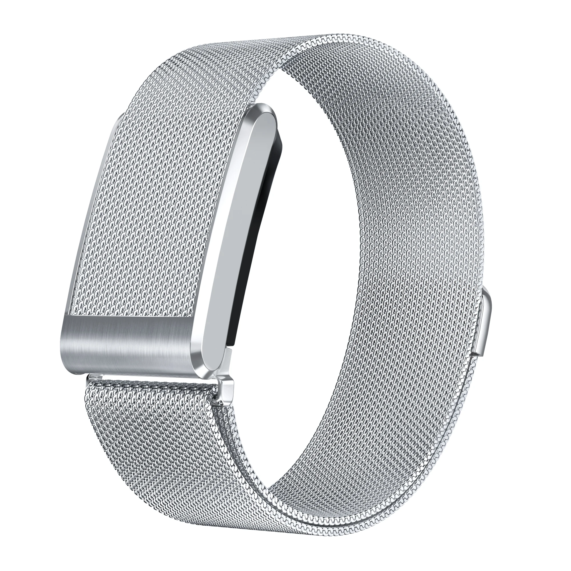 Magnetic Milanese Metal Watch Band for Whoop 5.0 Regular & ECG Version 24mm Stainless Steel Replacement Wrist Strap