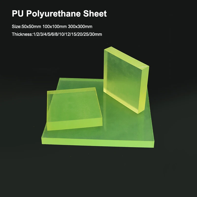 1PCS PU Polyurethane Sheet Elastic Plate Board Thickness 1/2/3/4/5/6/8/10/12/15/20/25/30mm Beef Tendon Plate, 50-300mm Wide