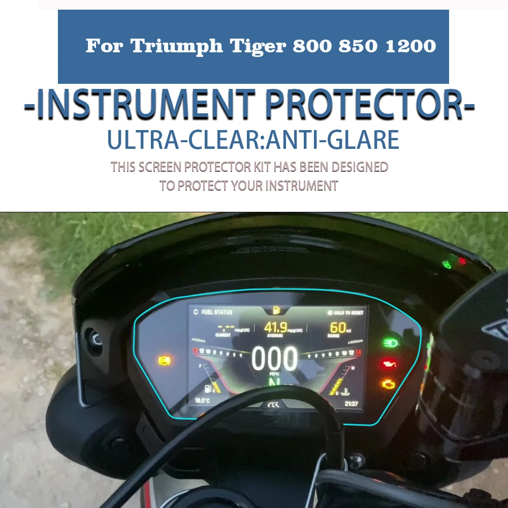 

Защитная пленка от царапин Cluster, защитная пленка для экрана Triumph Tiger 800 850 1200 DAYTONA 765 Speed Street Triple R RS, аксессуары