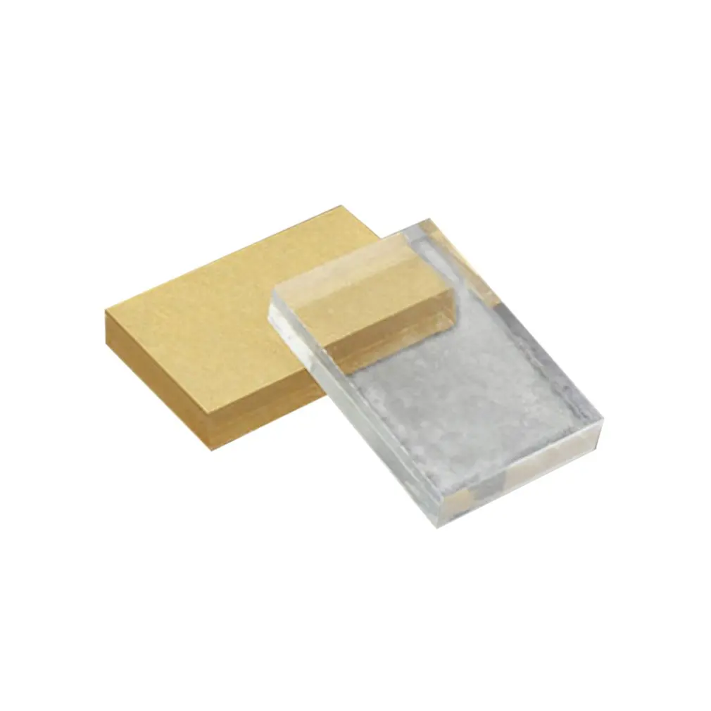 Blocco di timbri in acrilico trasparente leggero forma rettangolare fai da te Scrapbooking processo di colore strumenti per blocchi di timbri per carte