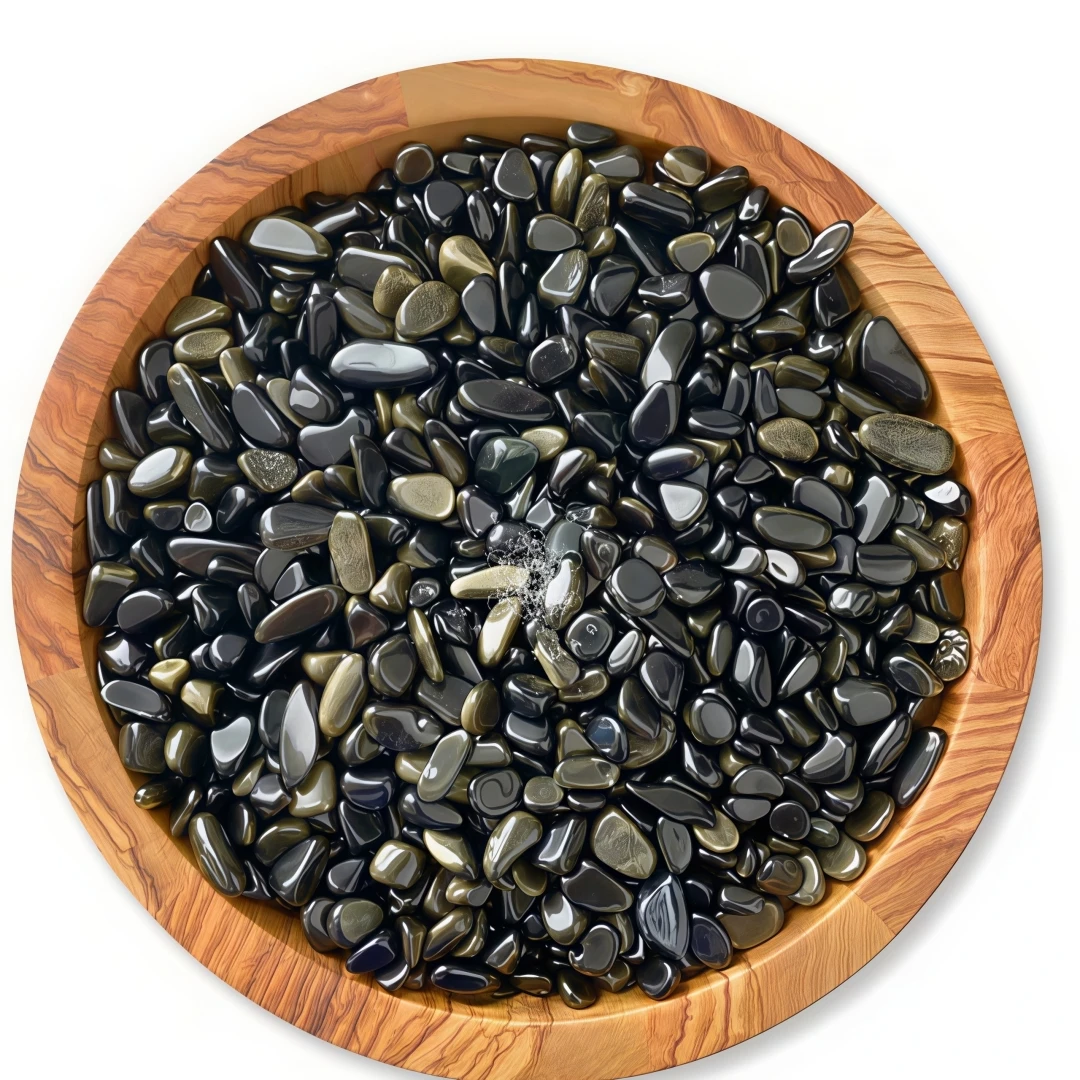 Natural Golden Obsidian Crushed Stone, Garden Decoration, Potted Filler, Vase Filler, Fish Tank Decoration Stone, Gift Giving view 5