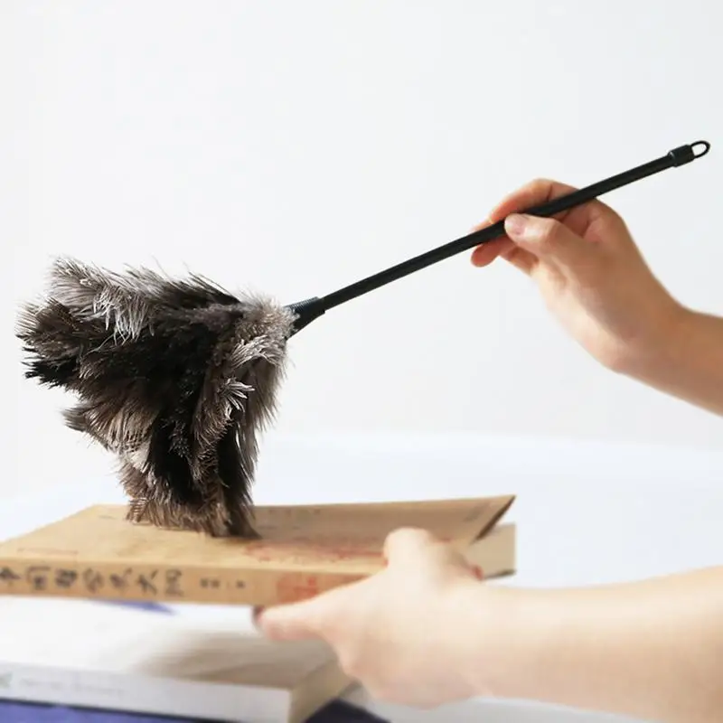 Mini Dust Duster Ostrich Soft Delicate Comfortable Touch Feather Duster Home Living Room Cleaning Tools