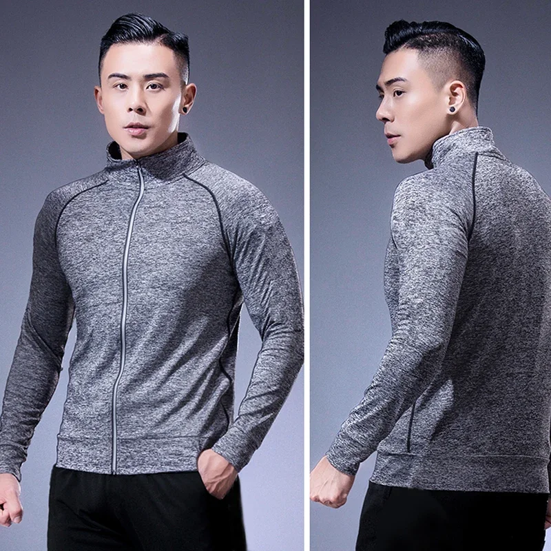 Men's Fitness Sportswear Winter Running Jacket Tight Wear Sport Top Coat Gym Clothing Sweatshirt Training Running Jersey Outfits image 4