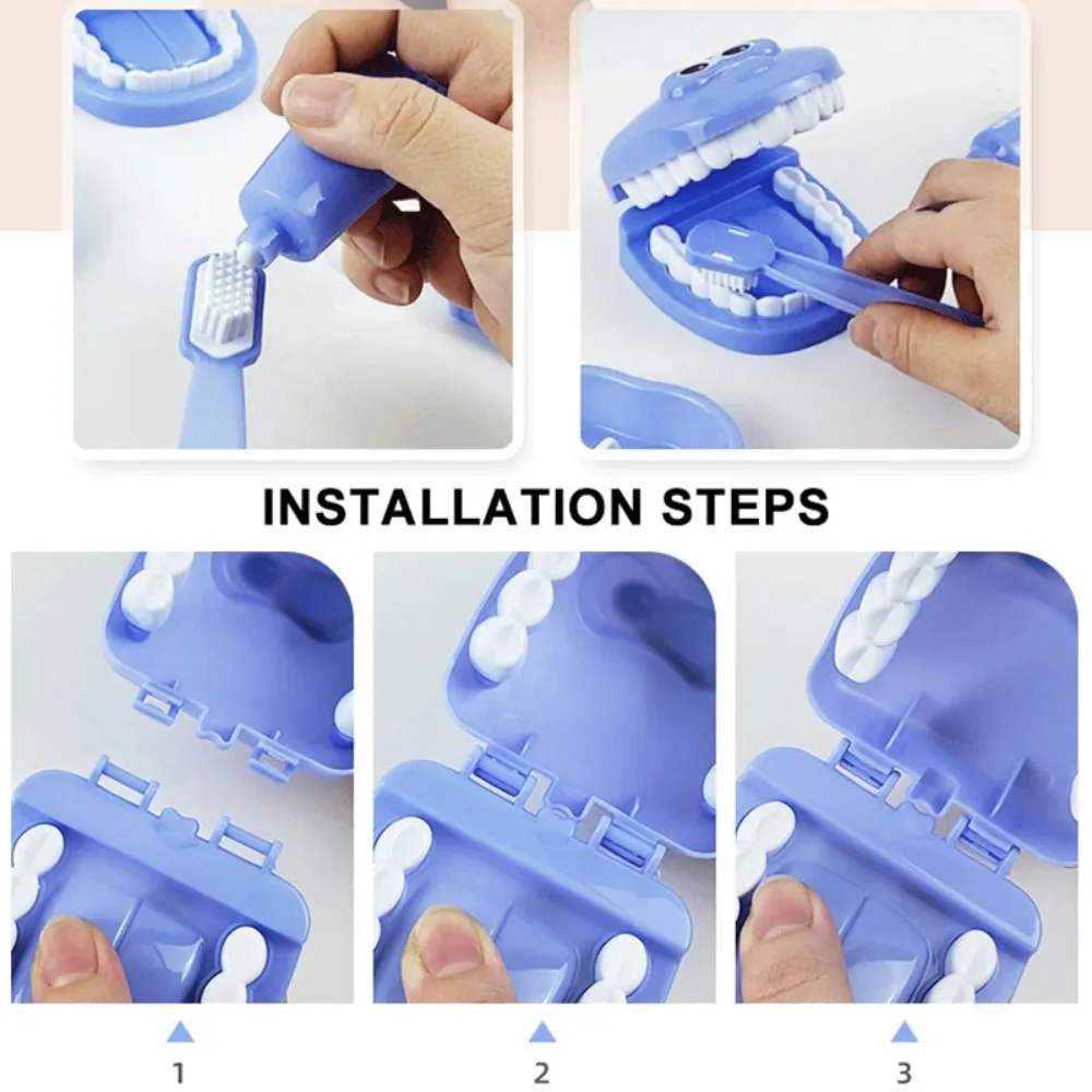 Juego de simulación de plástico para dentista, Kit médico, juguete de imitación para niños, juego de rol de cultivo higiénico Habbit para niños