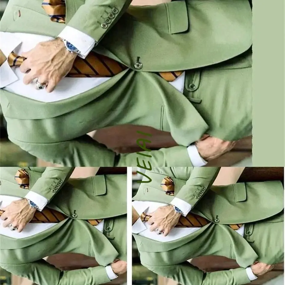 

Мужские костюмы для выпускного вечера по индивидуальному заказу с остроконечными лацканами, приталенный смокинг жениха, мужской модный костюм на заказ, комплект из 2-х предметов, куртка с