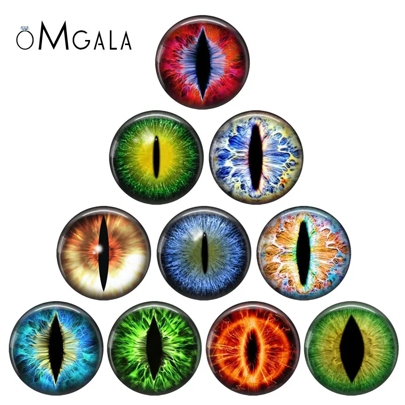 In Paris Dragon Cat Animals Toys Eyes Hot Sale 6mm 8mm 10mm 12mm 14mm 20mm Handmade Photo Glass Cabochons DIY Making Accessories